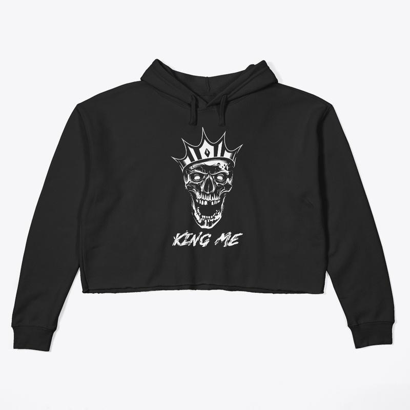 King Me Crop Hoodie